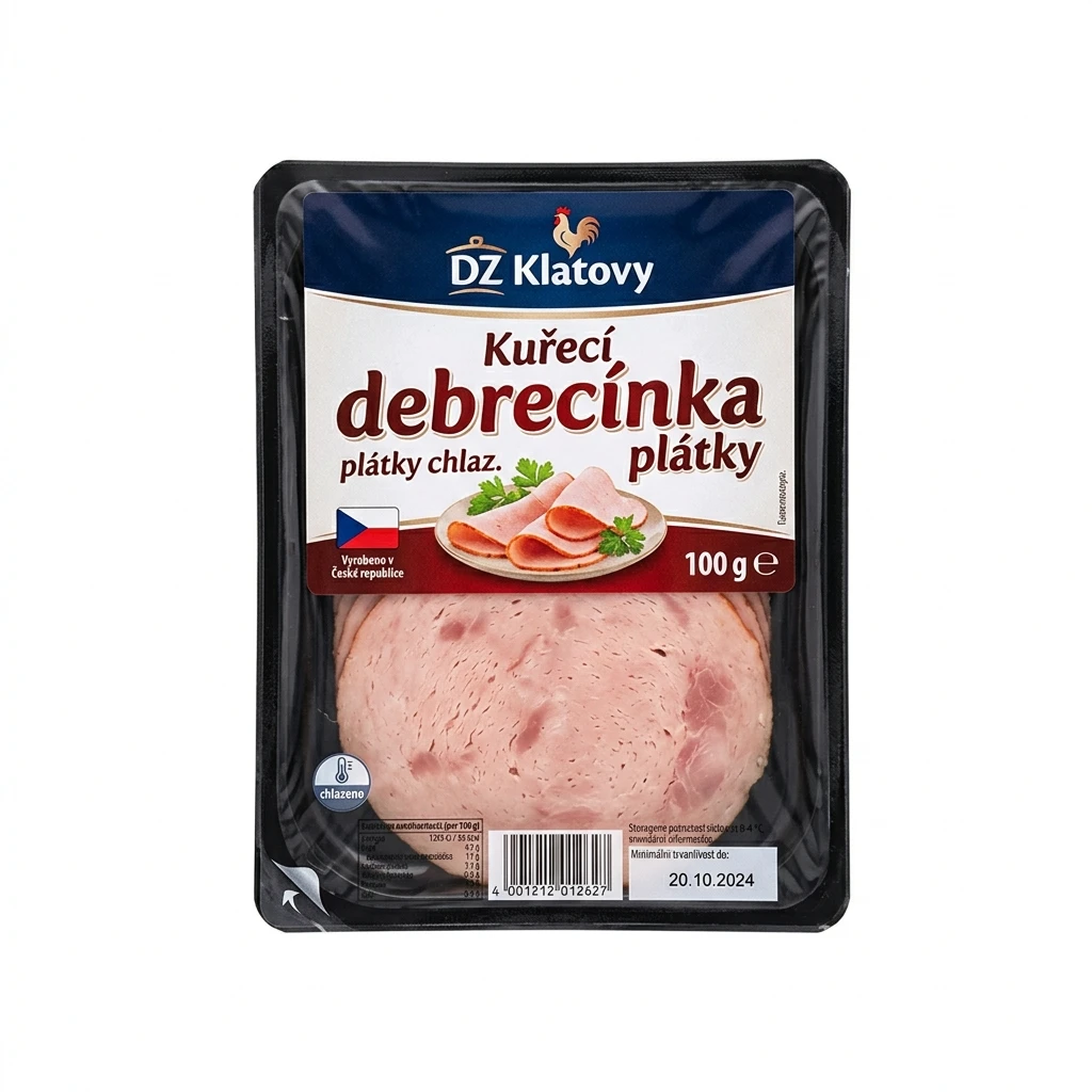 DZ KLATOVY Kuřecí debrecínka plátky chlaz. 100 g