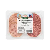 DZ KLATOVY Kuřecí mix Junior + Gothaj plátky chlaz. 100 g