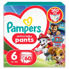 Pampers Active Baby Plenkové Kalhotky Edice Tlapková Patrola, Velikost,  Plenek