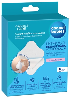 Canpol babies Hydrogelové prsní polštářky s lanolinem
