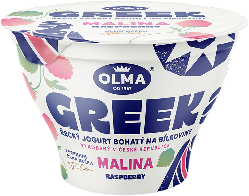 Olma GREEK Řecký jogurt malina