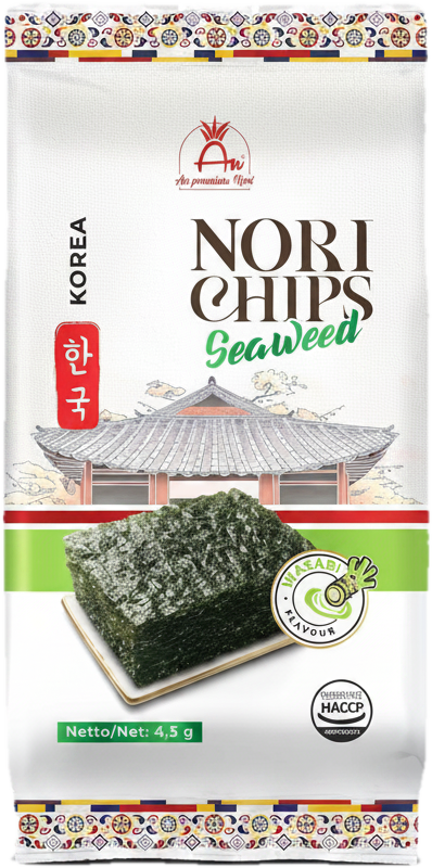 An Mořské řasy NORI CHIPSY Wasabi