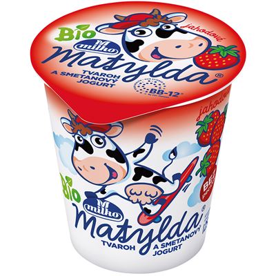 milko Matylda BIO Tvaroh jahoda chlaz. 125 g