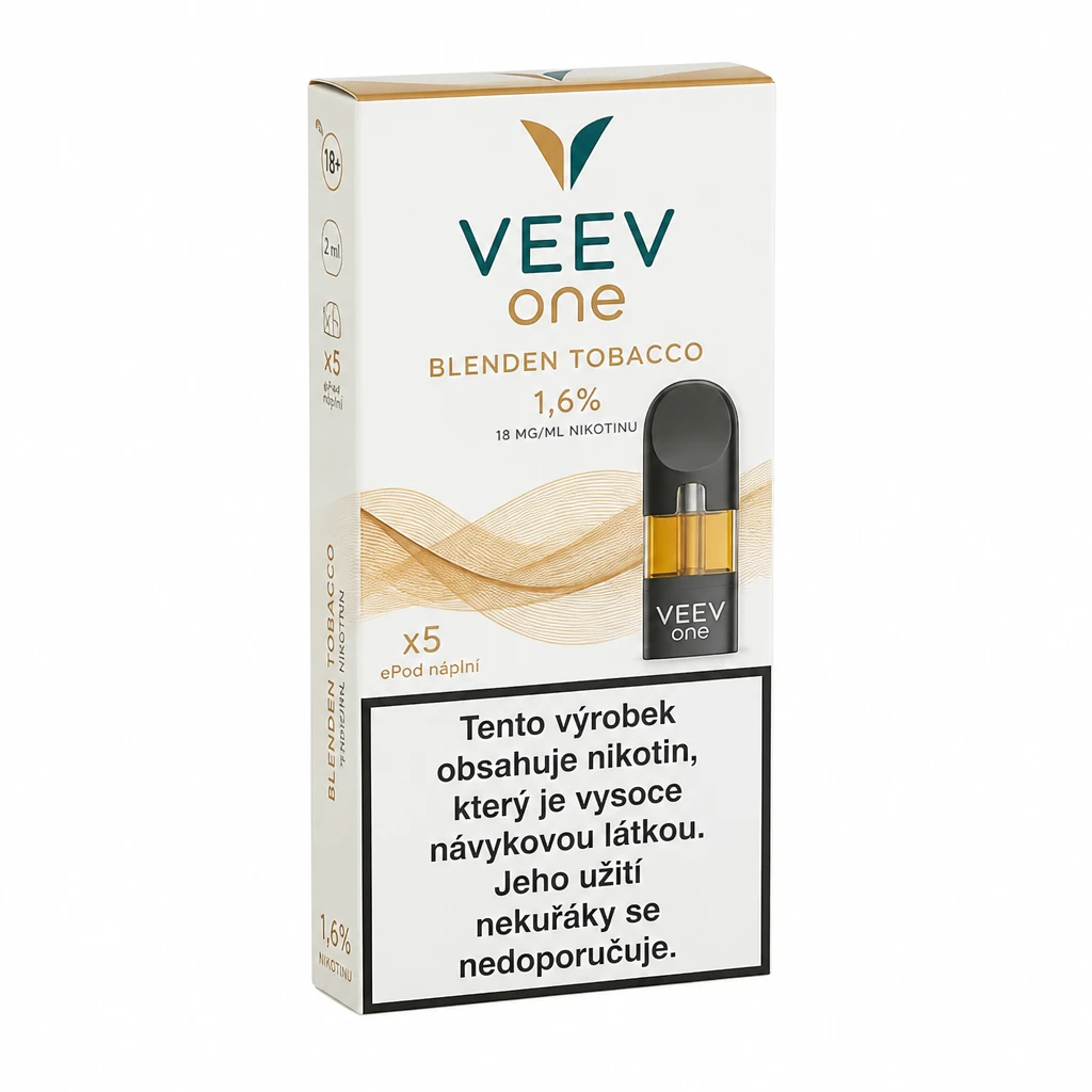 VEEV ONE Blenden Tobacco 1,6 % kolek U 5 ks