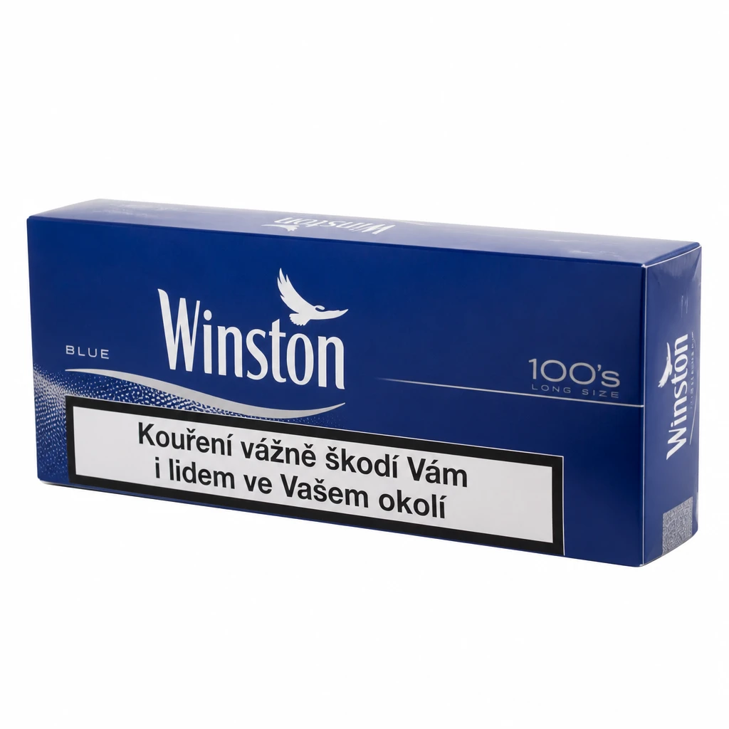 Winston Blue 100 dlouhé tvrdé bal. 10 krab. 20 ks kolek U 166 Kč VO cena
