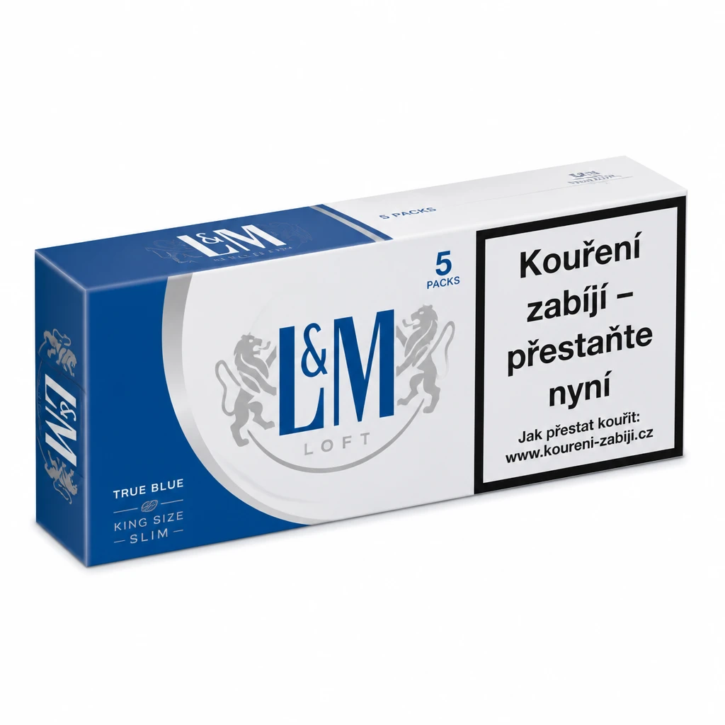 L&M Loft True Blue king size tvrdé slim bal. 5 krab. 38 ks kolek U 299 Kč VO cena