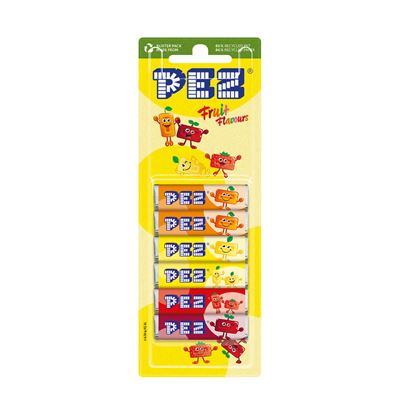 PEZ Štangličky ovocné 6 x 51 g