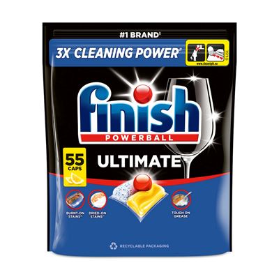 finish Ultimate Lemon/cistron kapsle do myčky 55 ks