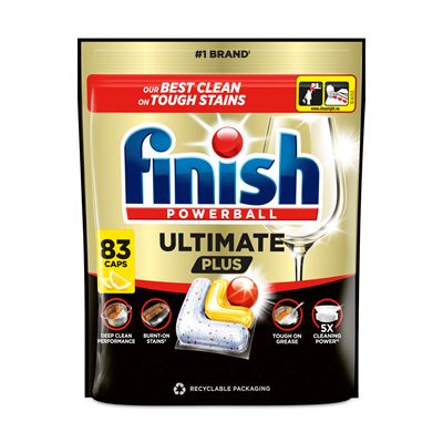 finish Ultimate Plus Lemon/citron kapsle do myčky 83 ks