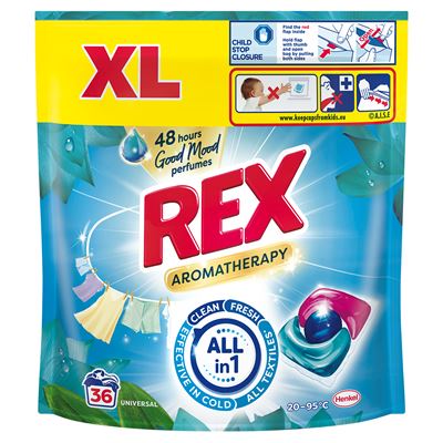 REX Aromatherapy Lotus XL kapsle na praní 36 ks