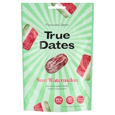 True Dates Vypeckované datle s příchutí kyselého melounu 100g