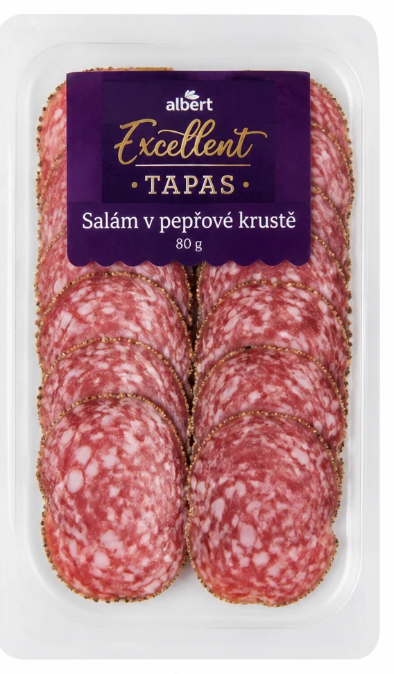 Salám v pepřové krustě
