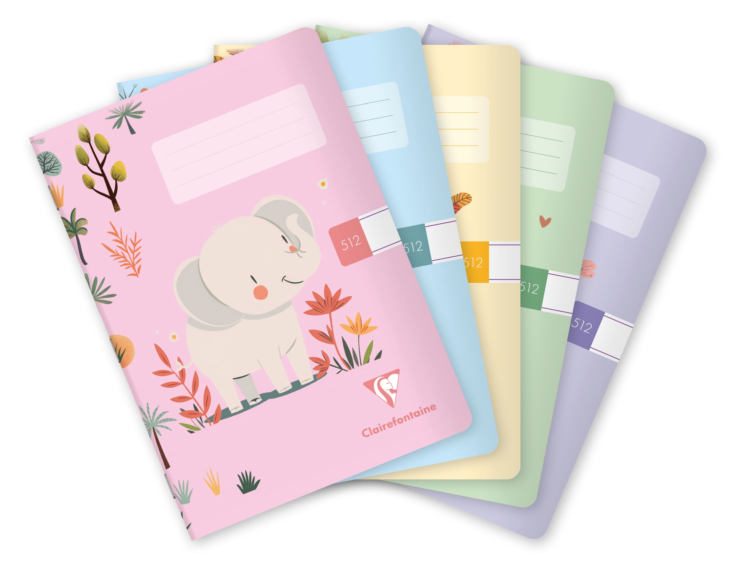 CLAIREFONTAINE Školní sešit KIDS A5 "512" L16 10 listů CZ/SK, různé barvy