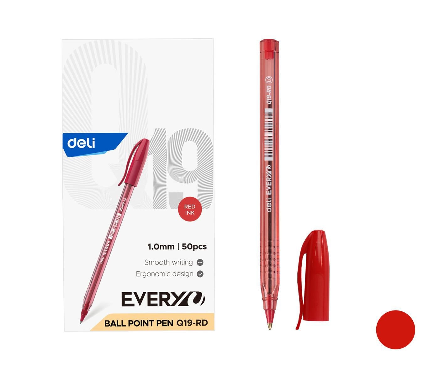 Deli Propiska jednorázová EVERY EQ19-RD červená