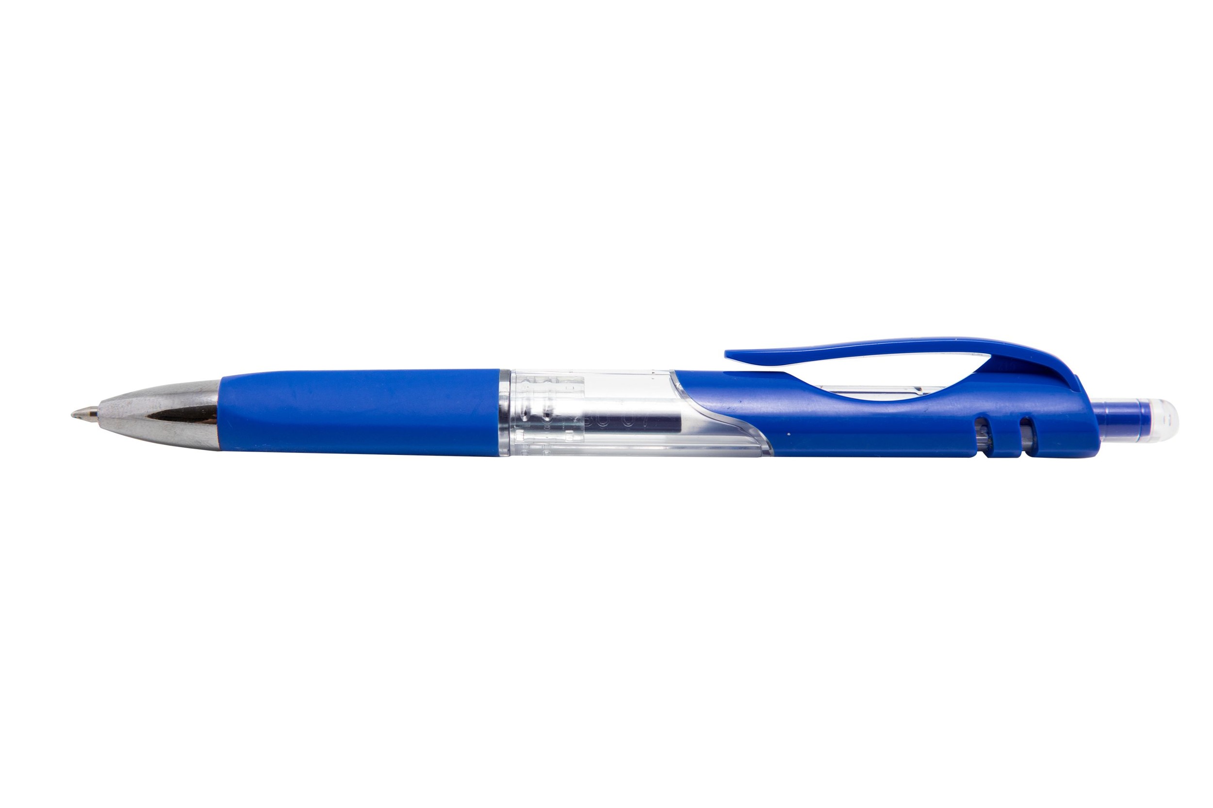 Gelový roler se stiskacím mechanismem 0,7mm modrý