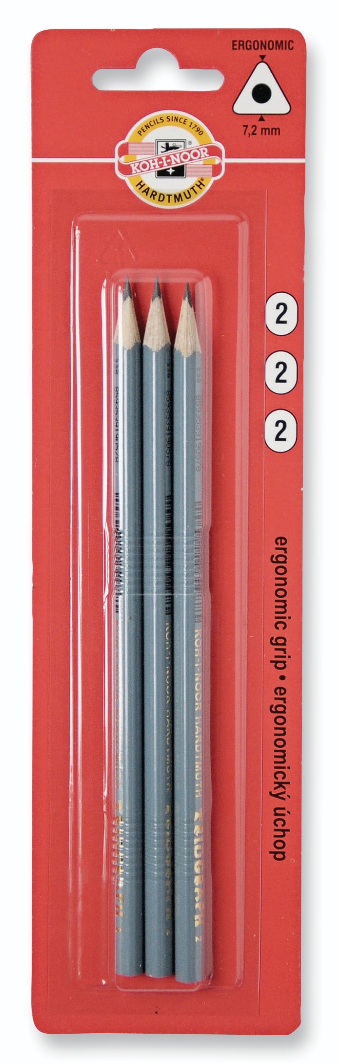 Koh-I-Noor Tužka grafitová trojhranná gradace č.2 TR7 1802/2