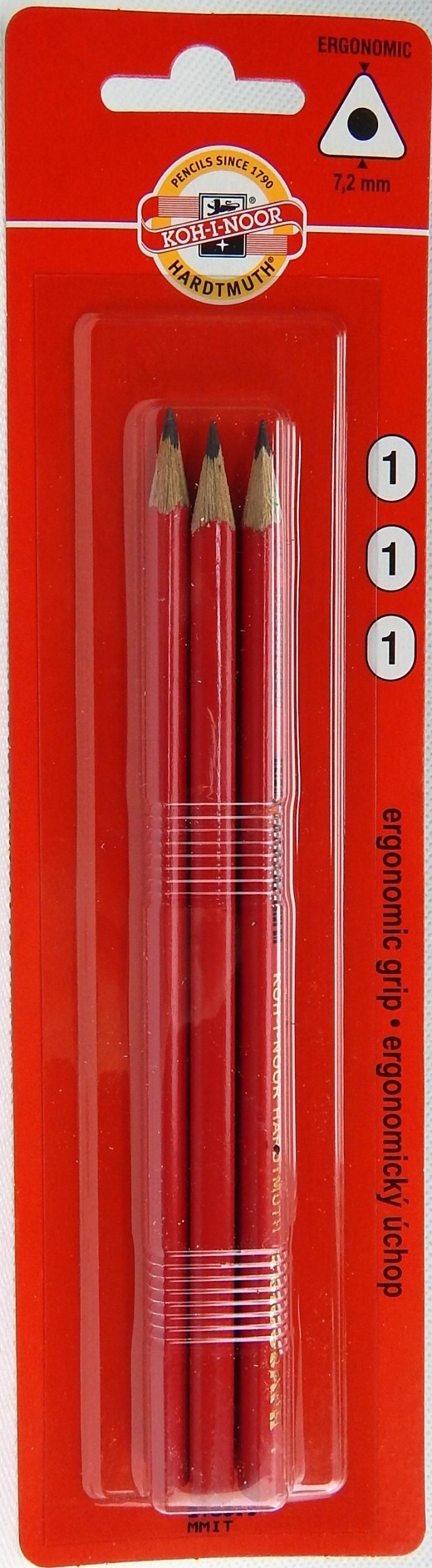 Koh-I-Noor Tužka grafitová trojhranná gradace č.1 TR7 1802/1