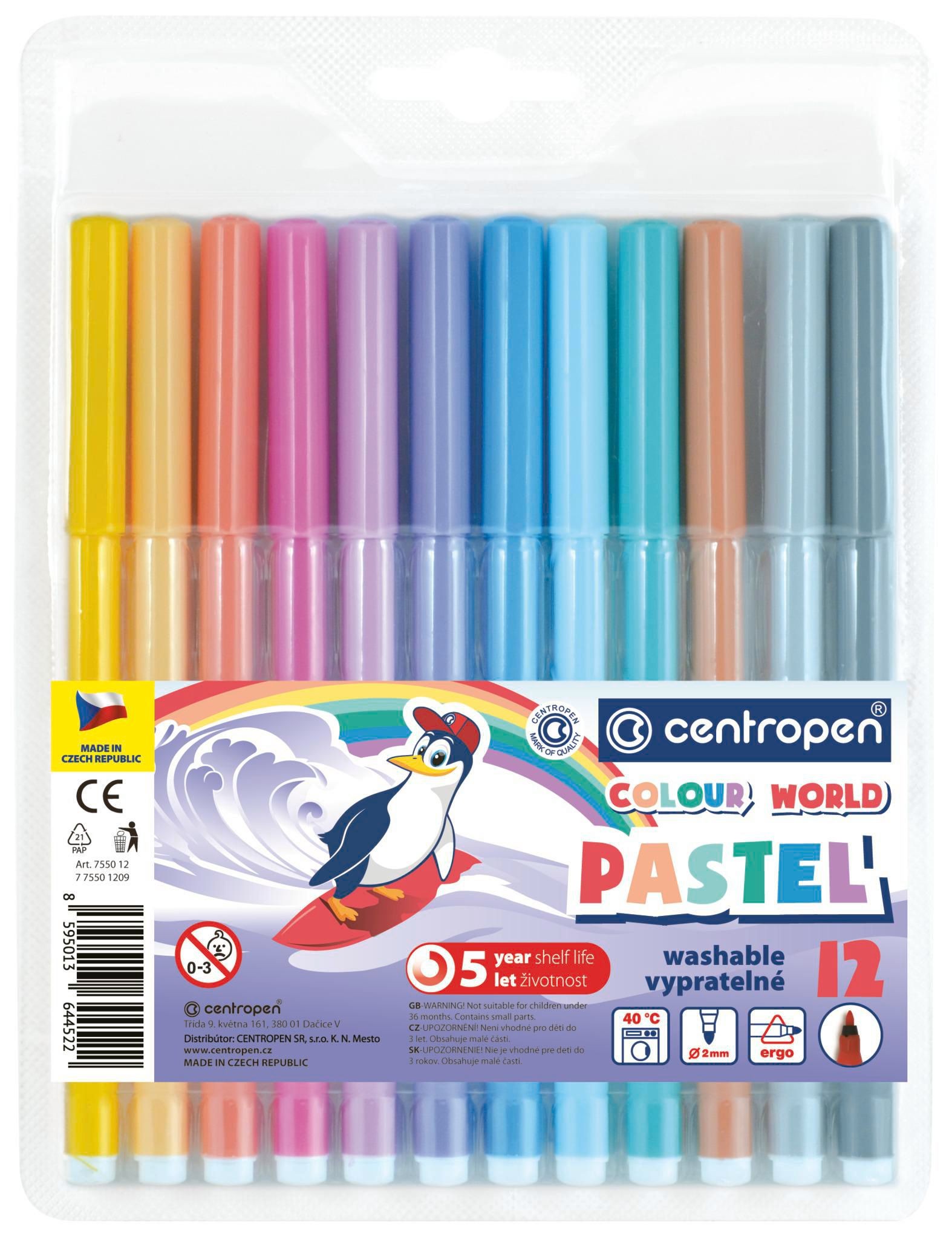 Centropen popisovače 7550 12 ks