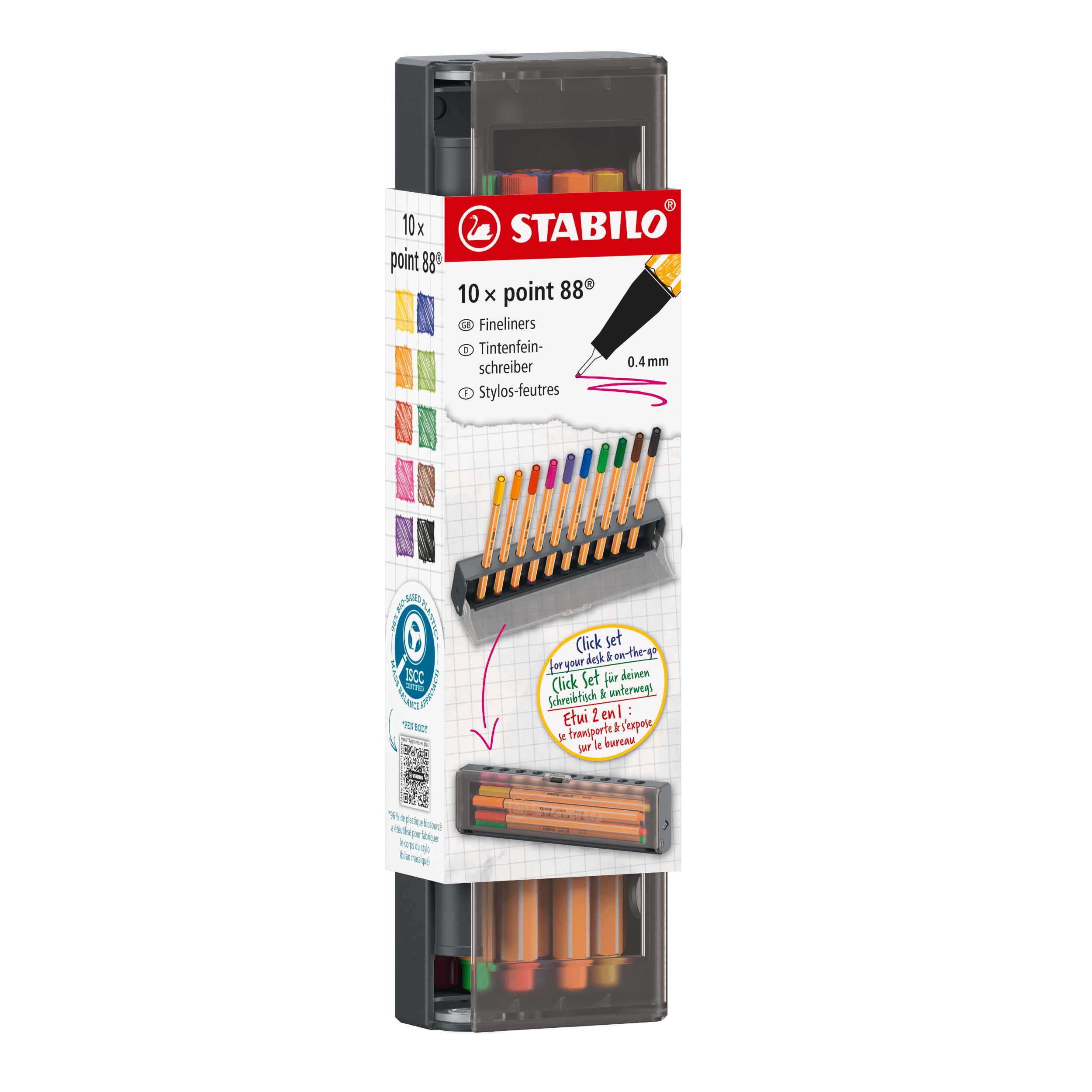 Liner Stabilo Point 88 - click set 10 ks