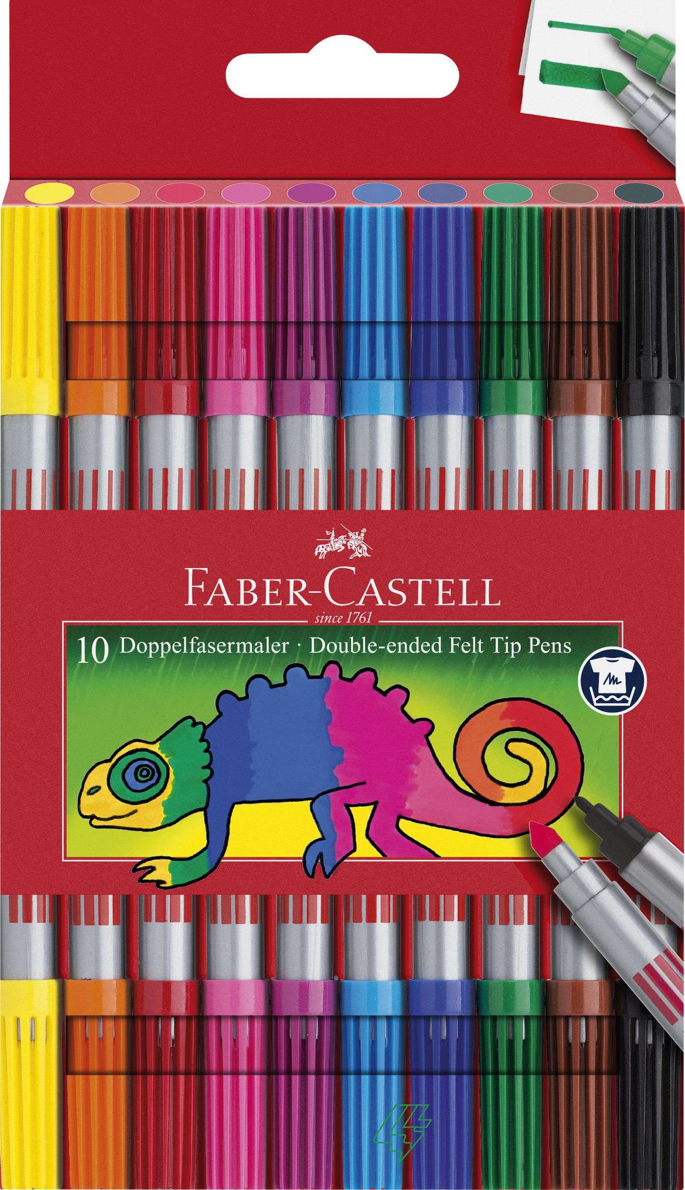 Faber Castell Oboustranné fixy F-C, sada 10 ks