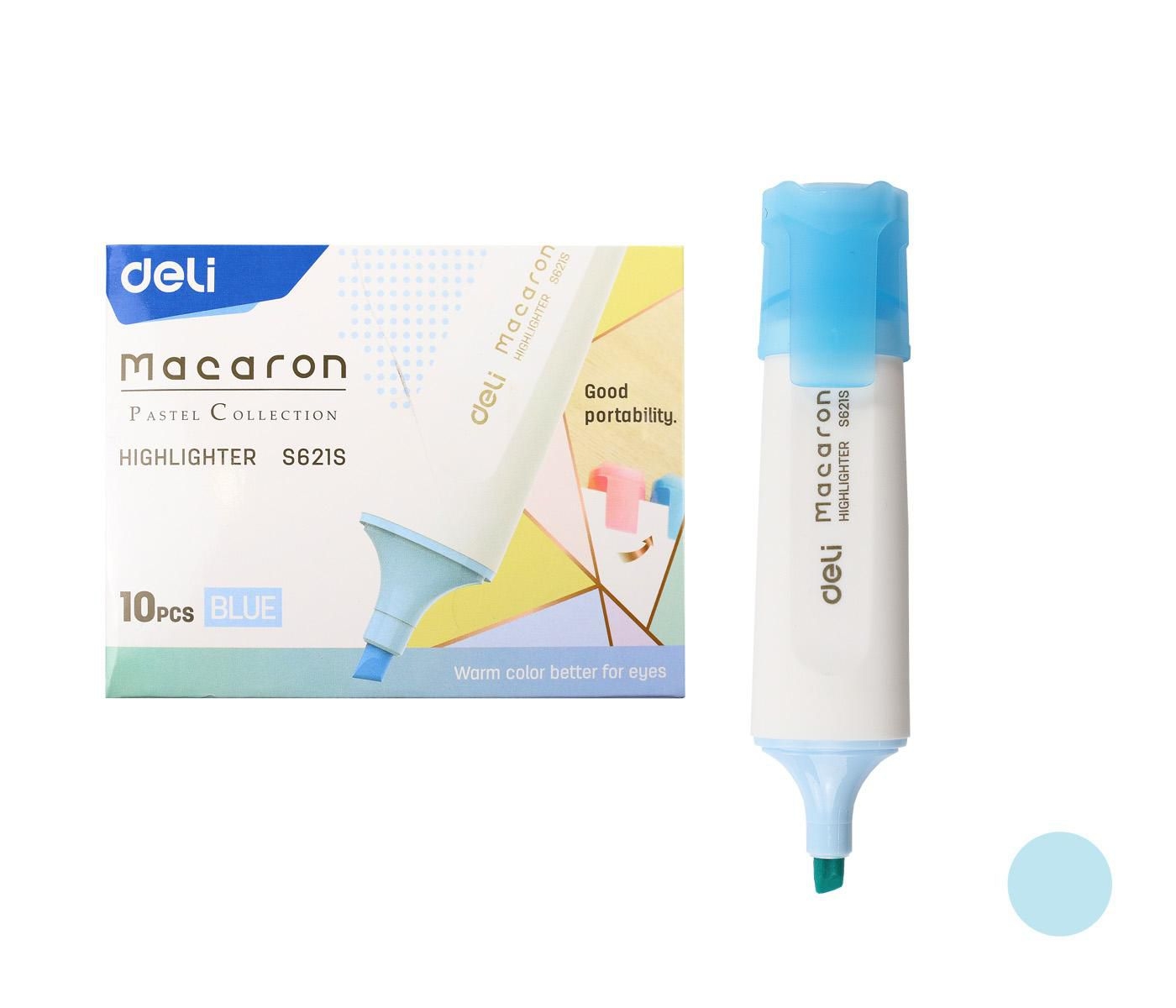 Deli Zvýrazňovač ES621S pastel modrý
