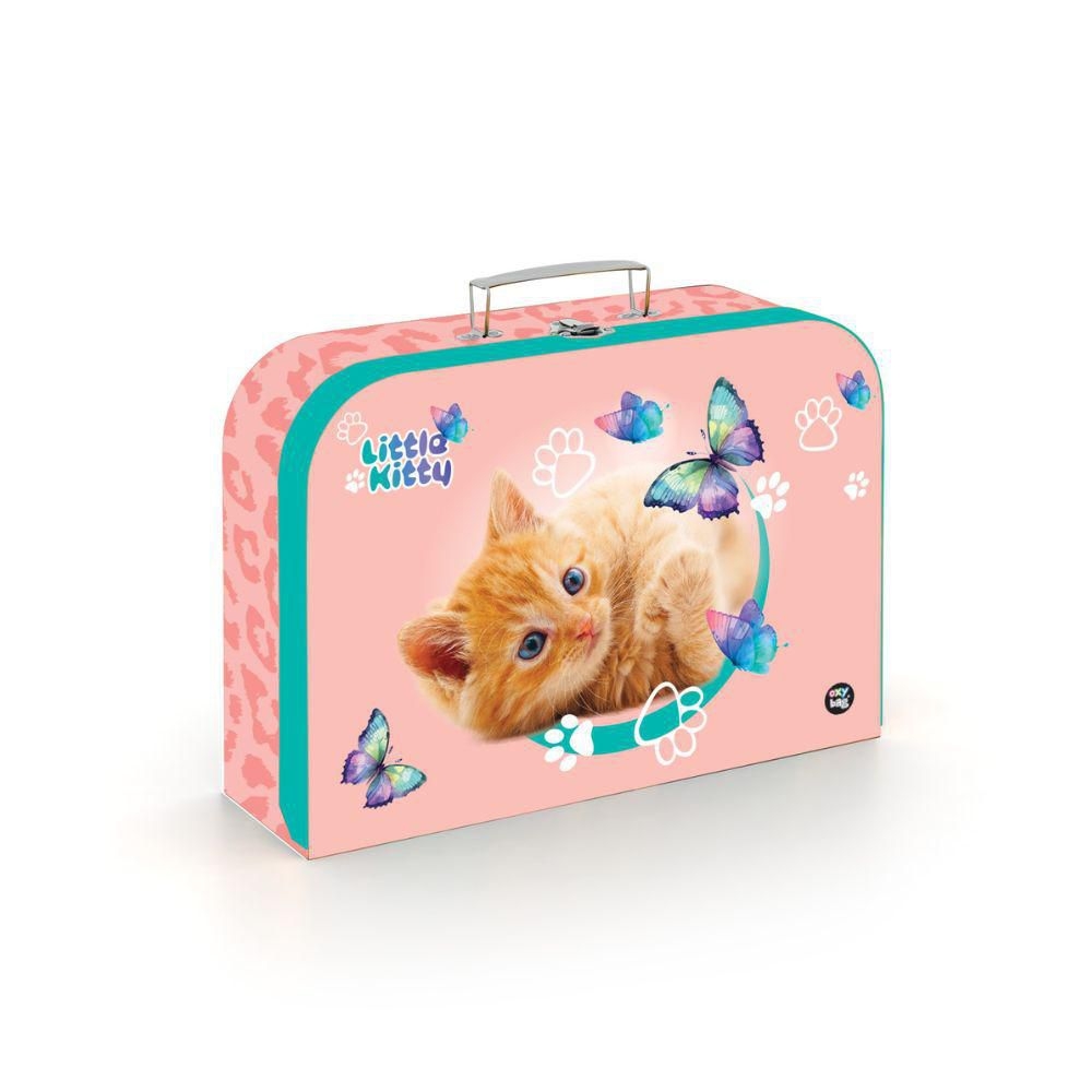 OXYBAG Kufřík lamino 34 cm Kočka
