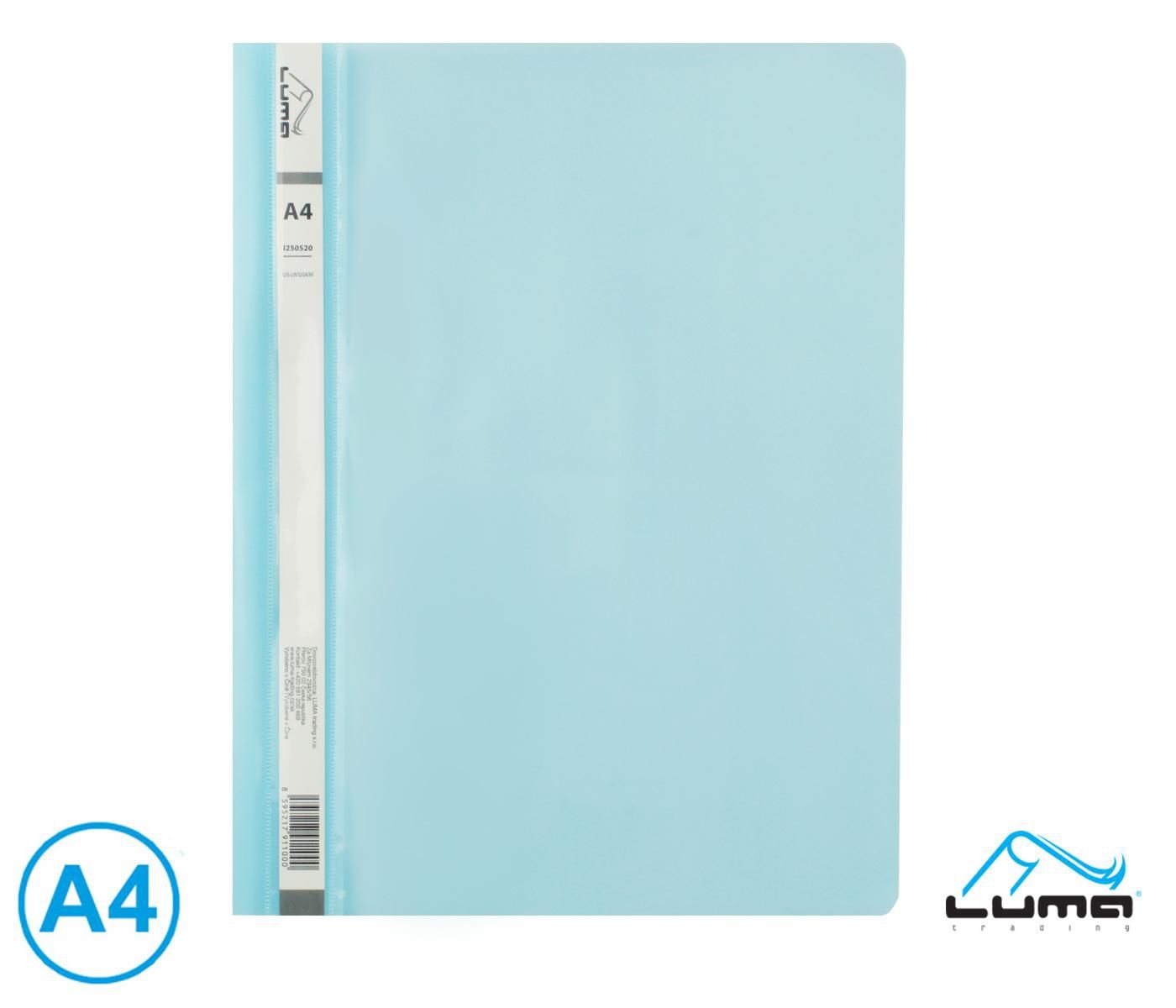 Luma Rychlovazač A4 PP pastel modrý