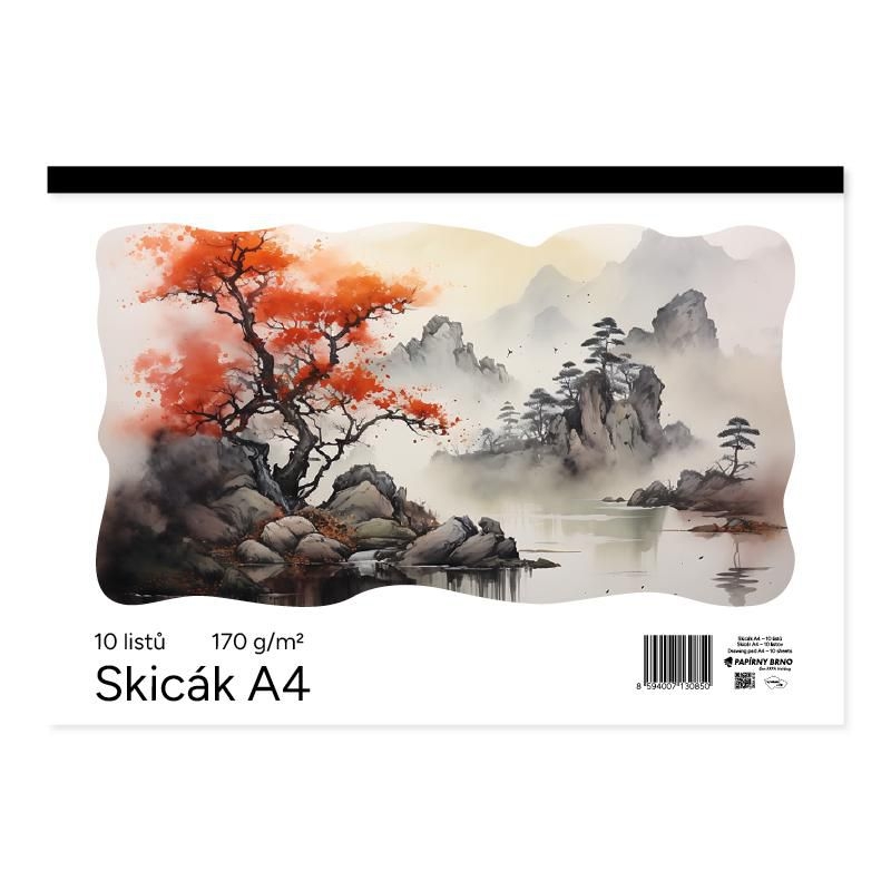 Skicák A4/10, A4, 10 listů
