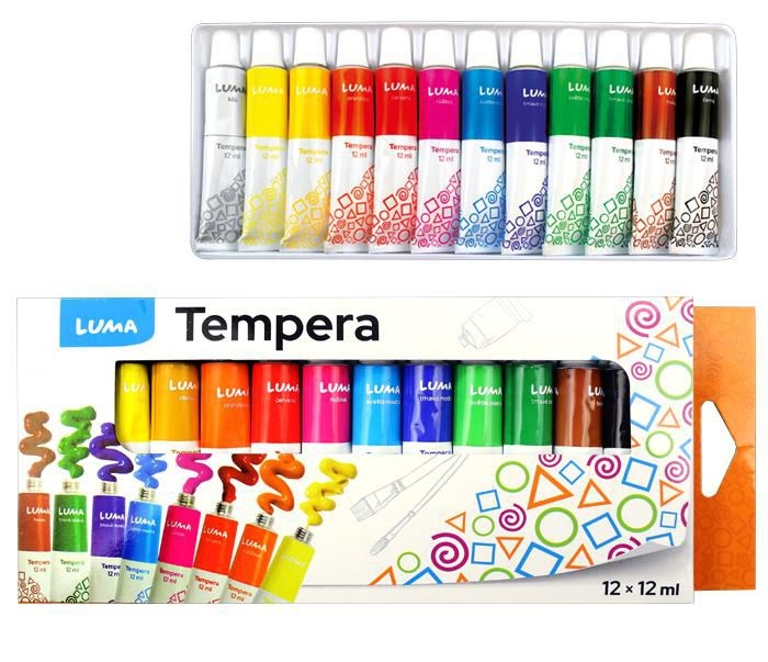 Luma Barvy temperové 12 barev