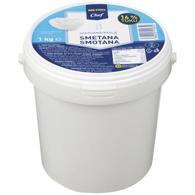 METRO Chef Smetana zakysaná 16% chlaz. 1 kg