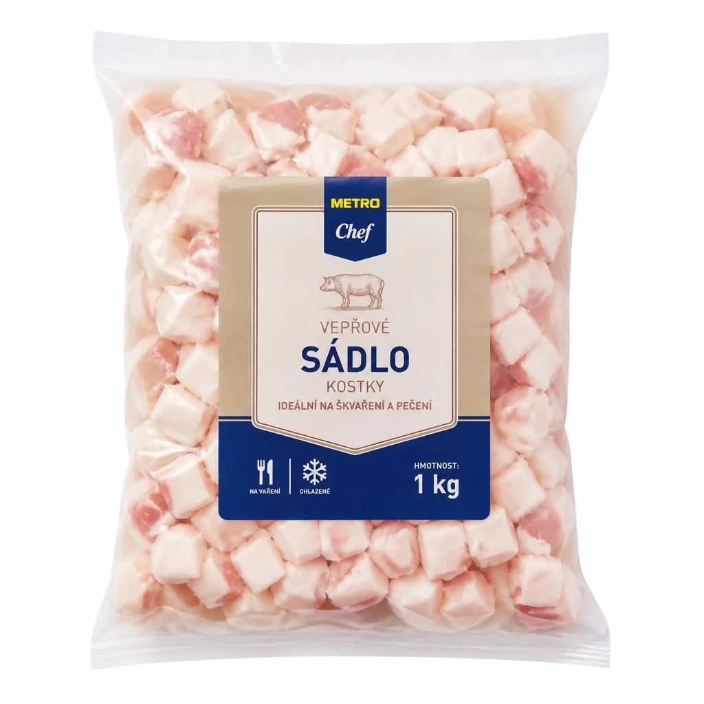 METRO Chef Vepřové sádlo kostky chlaz. váž. cca 1 kg