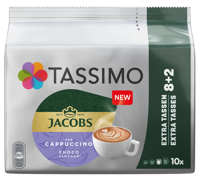 Tassimo Cappucino Choco kapsle kávové 10 ks