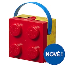 Lego Krabička na oběd s držadlem červená 165 x 173 x 116 mm