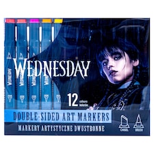 Wednesday Oboustranné fixy 12 ks