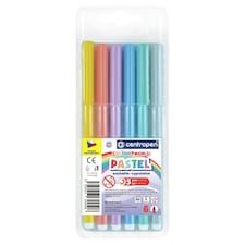 Centropen Pastelové popisovače 6 ks
