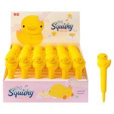 Squishy gelové pero model kachny modrý inkoust 0,5 mm