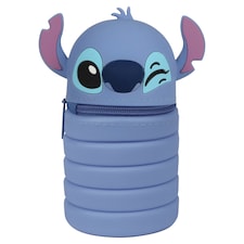 Disney Stitch Blue silikonový penál roztahovací