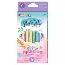 Colorino Fixy pastelové třpytivé 6 ks