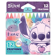 Disney Stitch pastelové pastelky 12 ks