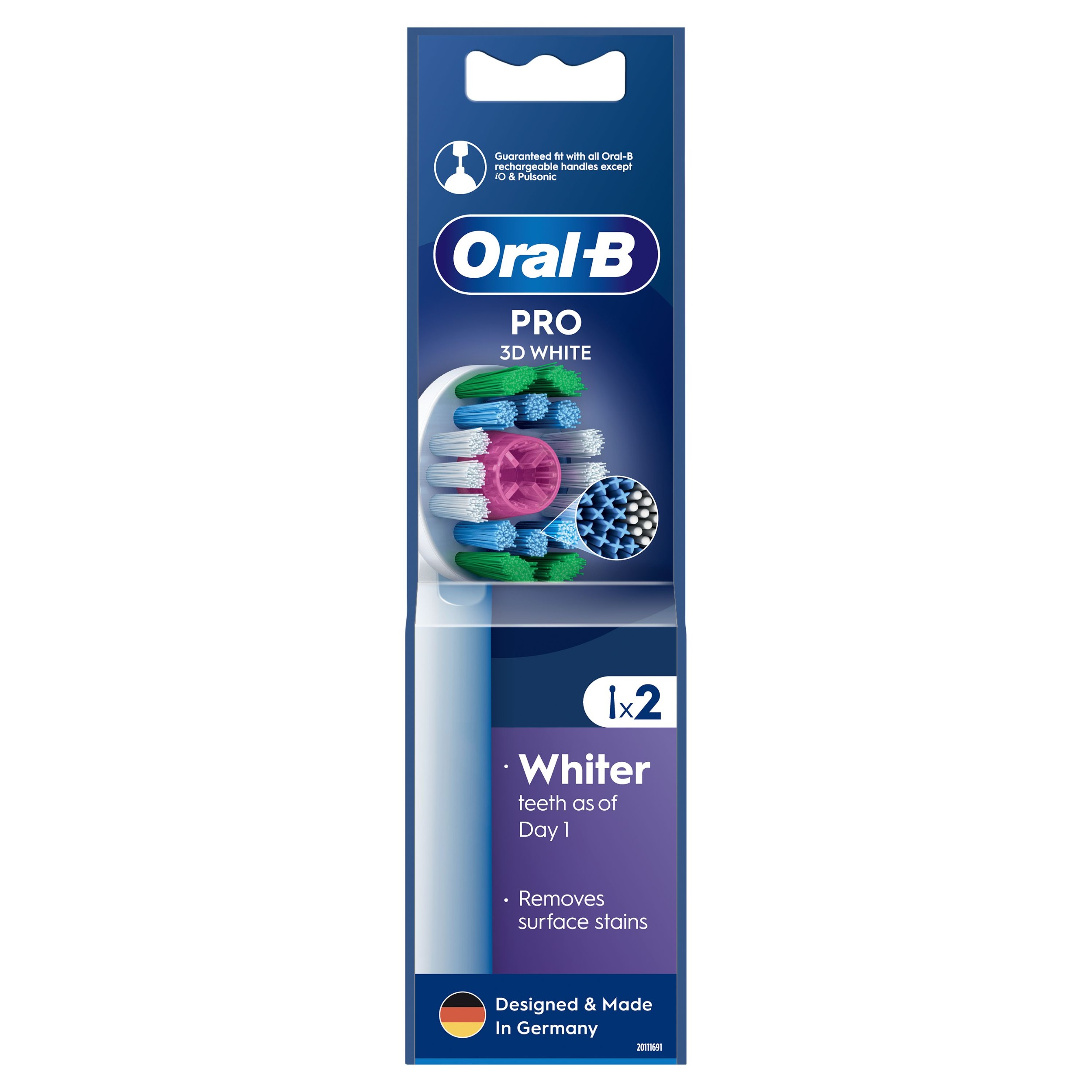 Oral-B Náhradní hlavice 3D White 2 ks