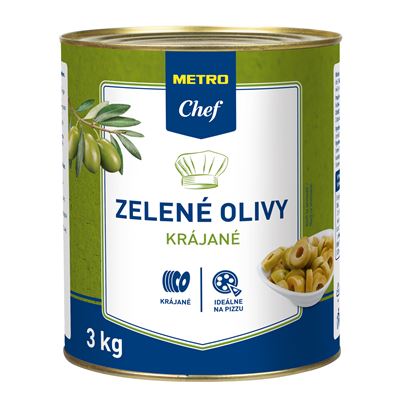 METRO Chef Olivy zelené krájené 3000 g