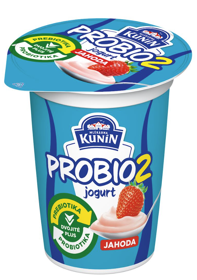 Mlékárna Kunín PROBIO2 jogurt jahoda