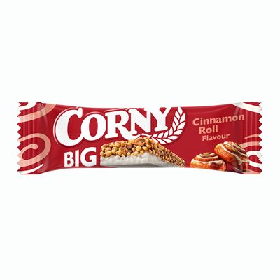 CORNY Big Tyčinka cereální Cinnamon Roll bílá čokoláda 24 x 40 g