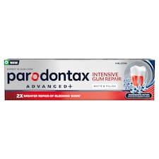 Parodontax Advanced+ Intensive Gum Repair White & Polish zubní pasta s fluoridem 75ml