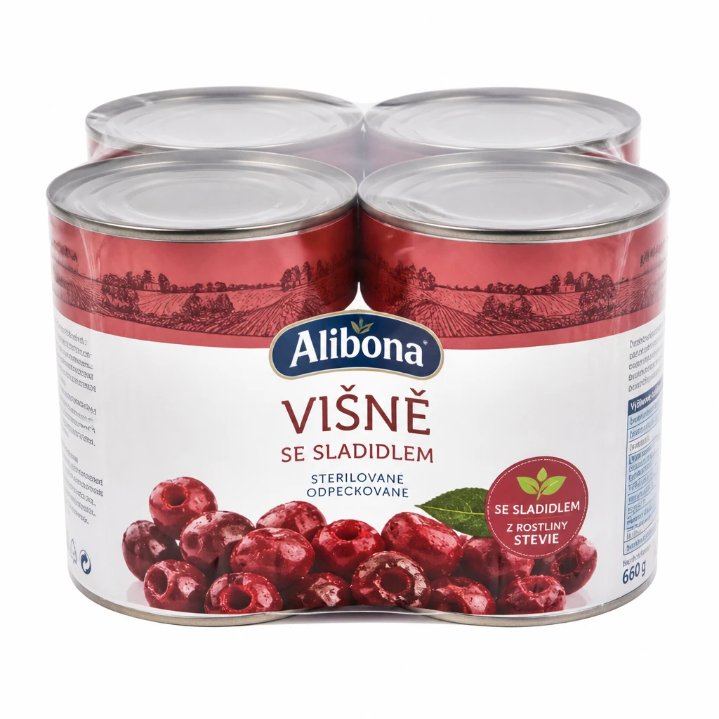 Alibona Višně se sladidlem 4 x 660 g