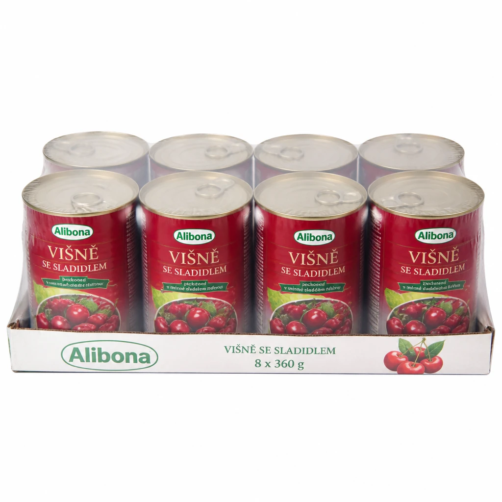 Alibona Višně se sladidlem 8 x 360 g