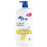 Head & Shoulders Citrus Fresh Šampon proti Lupům Mastné Vlasy 1L, Pump. Každ. Použ