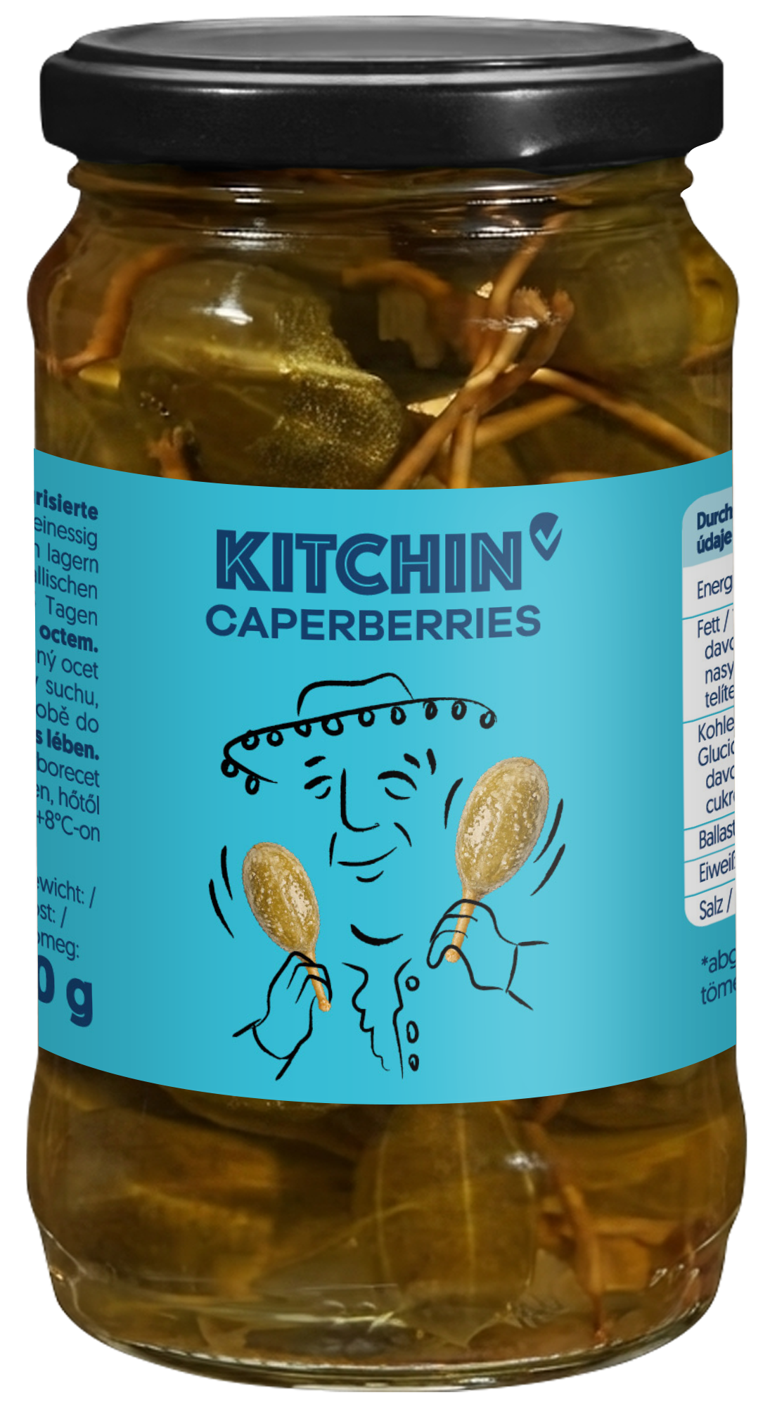 Kitchin Kapary ve slaném nálevu s bílým vinným octem