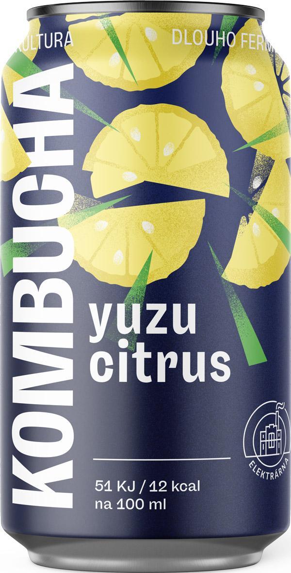 Elektrárna Kombucha Yuzu citrus