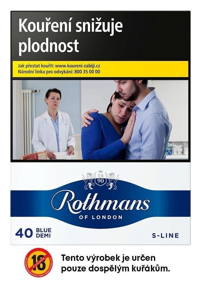 Rothmans S-Line 40s Blue (Demi Slim)
